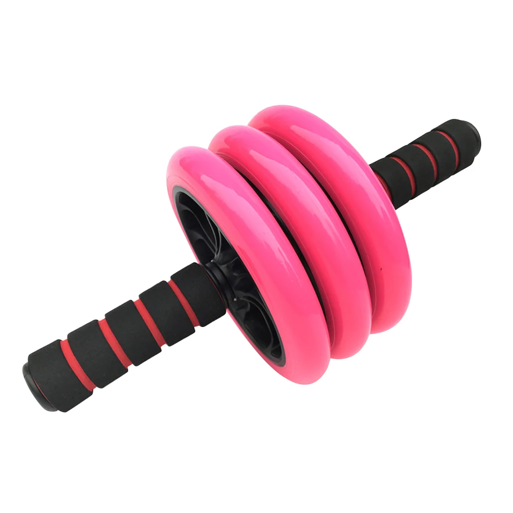 

Abdominal Wheel Roller With Mat No Noise Muscle Double-wheeled Workout Abdominal Fitness Exercise Equipment Roda Ab