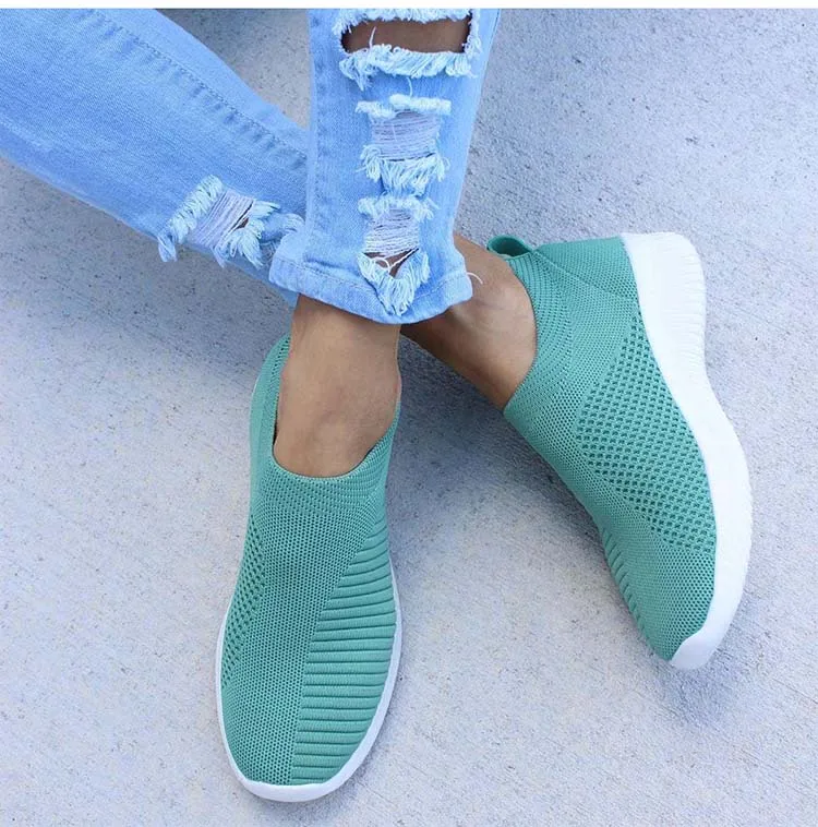 New Sneakers Women Casual Shoes Ladies Mesh Flat Loafers Women Sneakers Outdoor Vulcanized Shoes Female Zapatos De Mujer Shoes