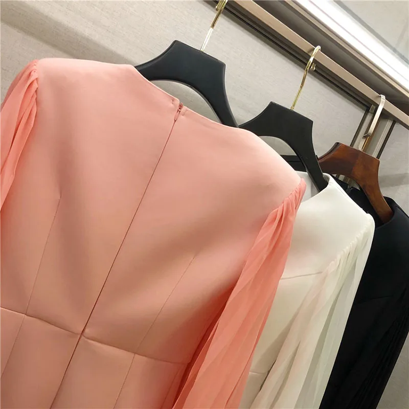 HIGH STREET новейшая мода дизайнерское подиумное Платье женское платье-карандаш с рукавами-крылышками