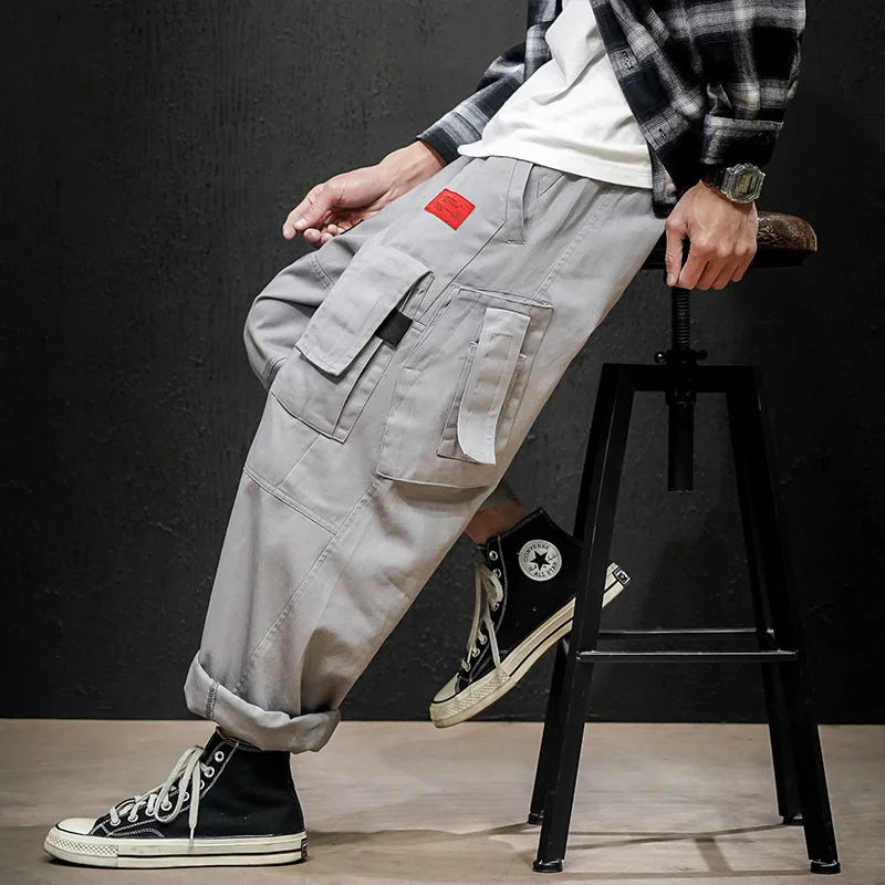 

2020 Spring New Style Japanese-style Macheda Large Size Workwear Function Capri Pants M-5x Hk2002