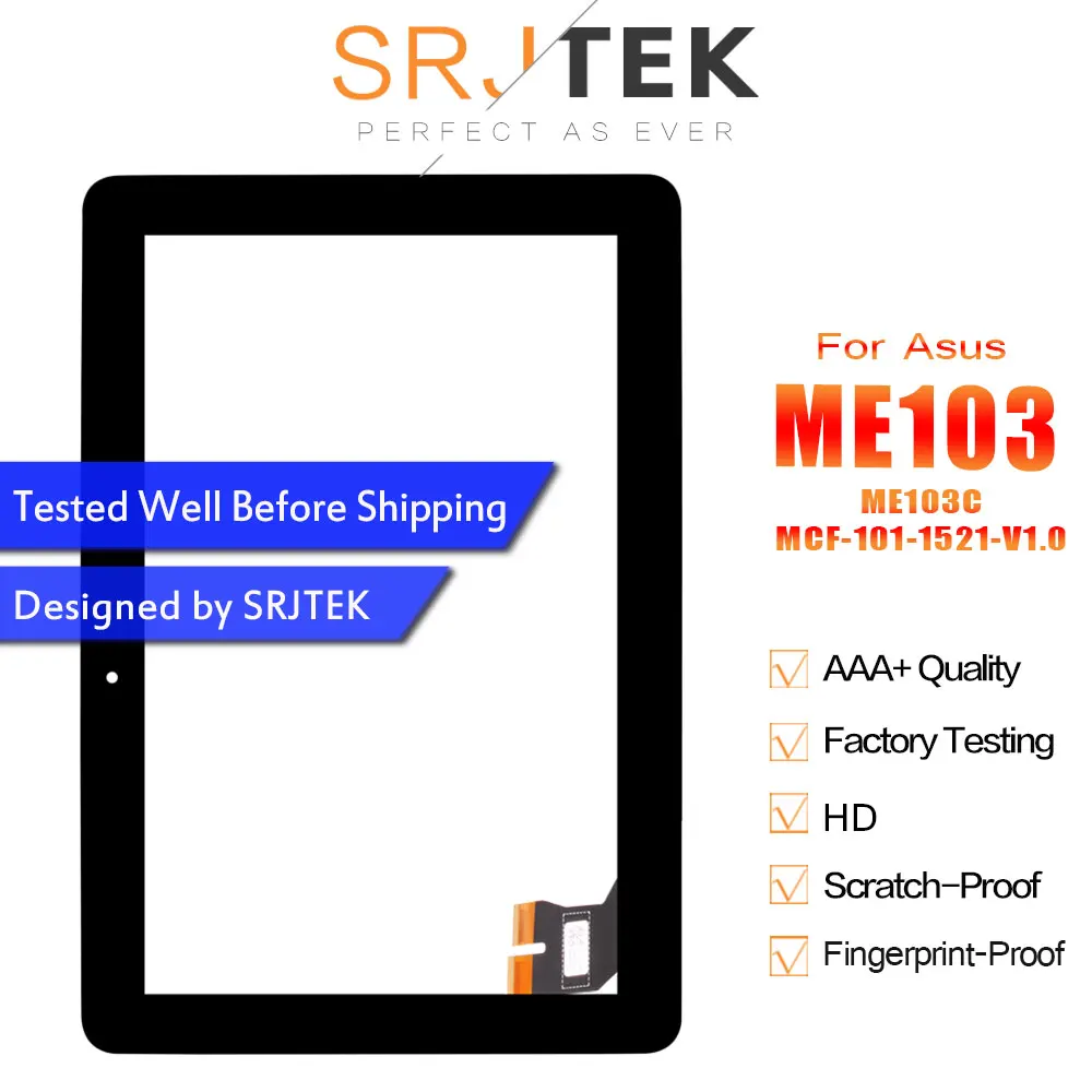 SRJTEK дигитайзер для Asus MeMo Pad Smart 10 ME301 Touch ME301T 5280N FPC-1 сенсорный экран Стекло датчики Замена экрана планшета