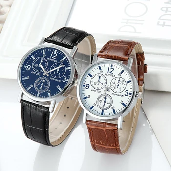 

Men Quartz Wristwatches Top Brand Luxury Blu-ray Glass Business Wrist watches Three Eyes Sport Watches For Men Relogio Masculino