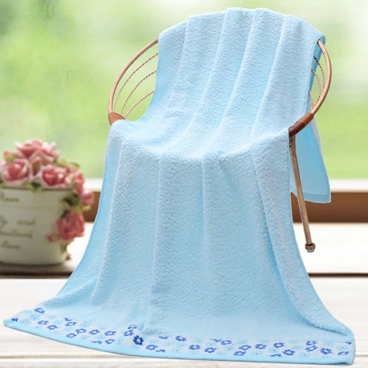 

Hunan Shibao Bamboo Source Mention Small Flower Bamboo Fiber Bath Towel Language of Flowers Towel Covers Mj-101y