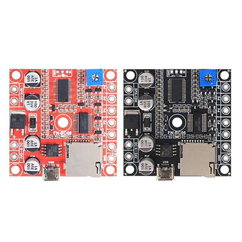 15 Watts MP3 Speaker Board USB Recordable Sound Board Voice Module 6 Trigger Input MP3 Amplifier Circuit for Siren Speaker