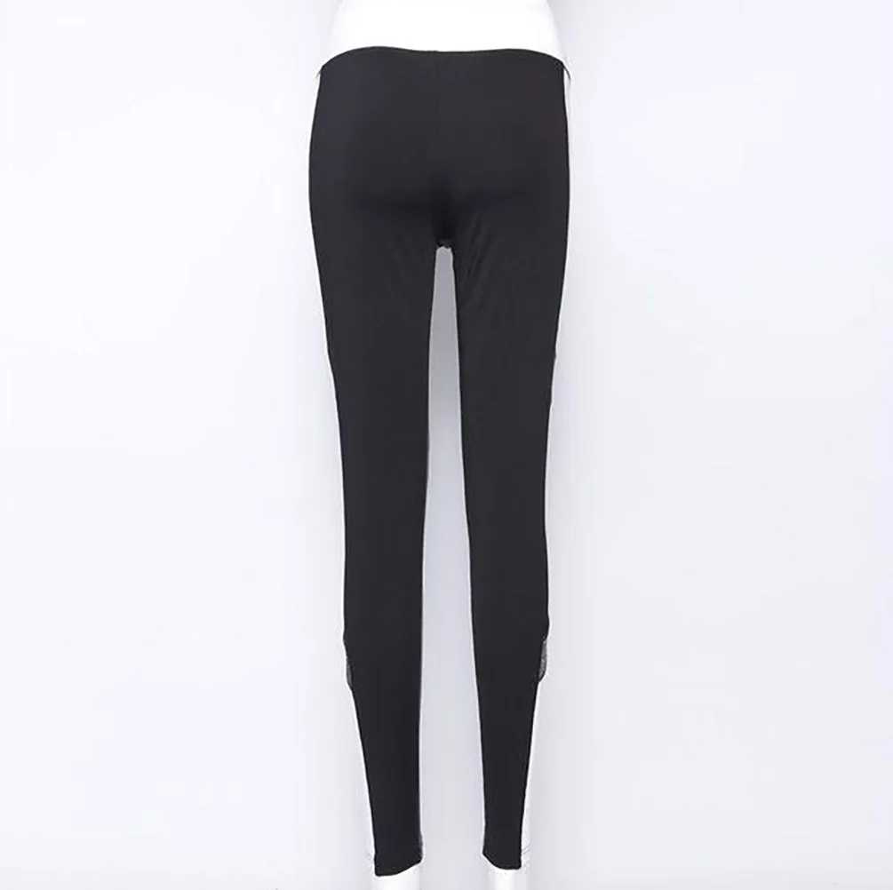 2020 Fashion Sports Leggings Pink Side Mesh Stitching Breathable Slim Leggings Outdoor Exercise Running Skinny Pants F5A143