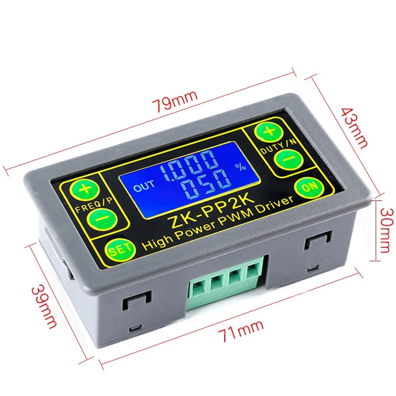 ZK-PP2K PWM DC 3.3~30V 12V 24V Motor Speed Controller regulator 8A 150W Adjustable LED Dimmer Pulse Frequency Duty Ratio dc motor speed controller motor speed controller electric motor speed controller