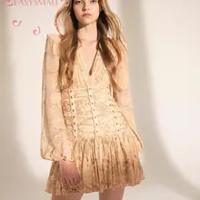 EASYSMALL For Love Lemons, женское платье, модное, сексуальное, красное вино, высокая талия, ремень, высокий воротник, тонкое, обтягивающее, повседневное, высокая талия, платье