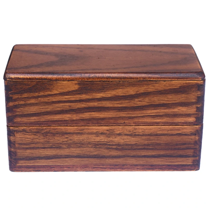 2 Слои прямоугольник деревянная коробочка для обедов Японский Суши Bento Коробки для обедов Портативный Еда контейнер для хранения фруктов посуда набор