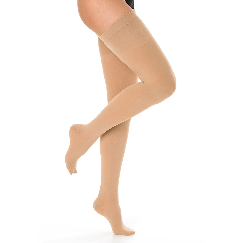 Cena Zakolanówki pończochy uciskowe, zamknięty palec u nogi, mocne wsparcie 20 30mmHg gradientowe skarpetki na żylaki medyczne, obrzęk, lot, podróże