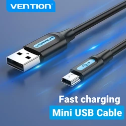 Vention Mini USB Cable Mini USB to USB Fast Data Charger Cable for MP3 MP4 Player Car DVR GPS Digital Camera HDD Mini USB 1m 3m