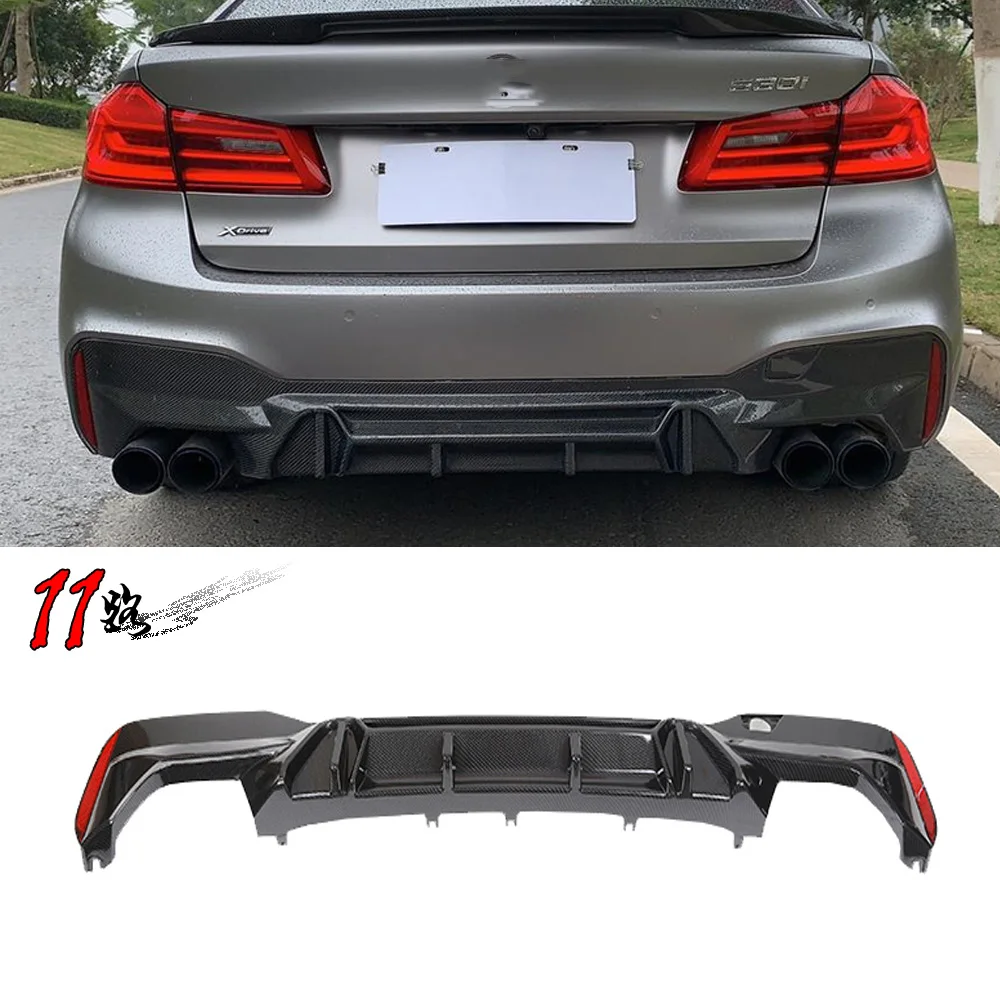 

G30 G31 M Sport Genuine Carbon Fiber Diffuser Bumper Car Strip Styling 2017+