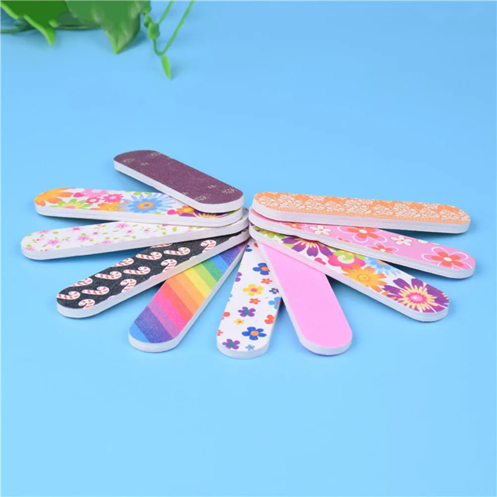 

Color Random Mini Nail Files Sanding Files Durable Buffing Grit SandPaper Manicure Nail Tools Cuticle Remover Buffer