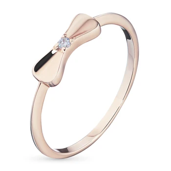 

Red gold ring with Diamond