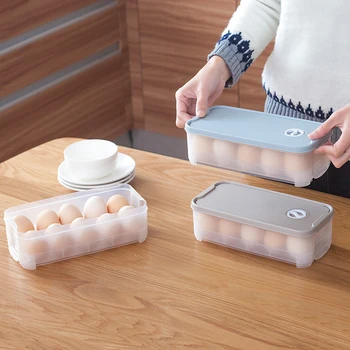 

10 Grid Egg Box Container Refrigerator Storage Box Kitchen Food Preservation Storage Box Egg Rack Kitchen Egg Storage Container