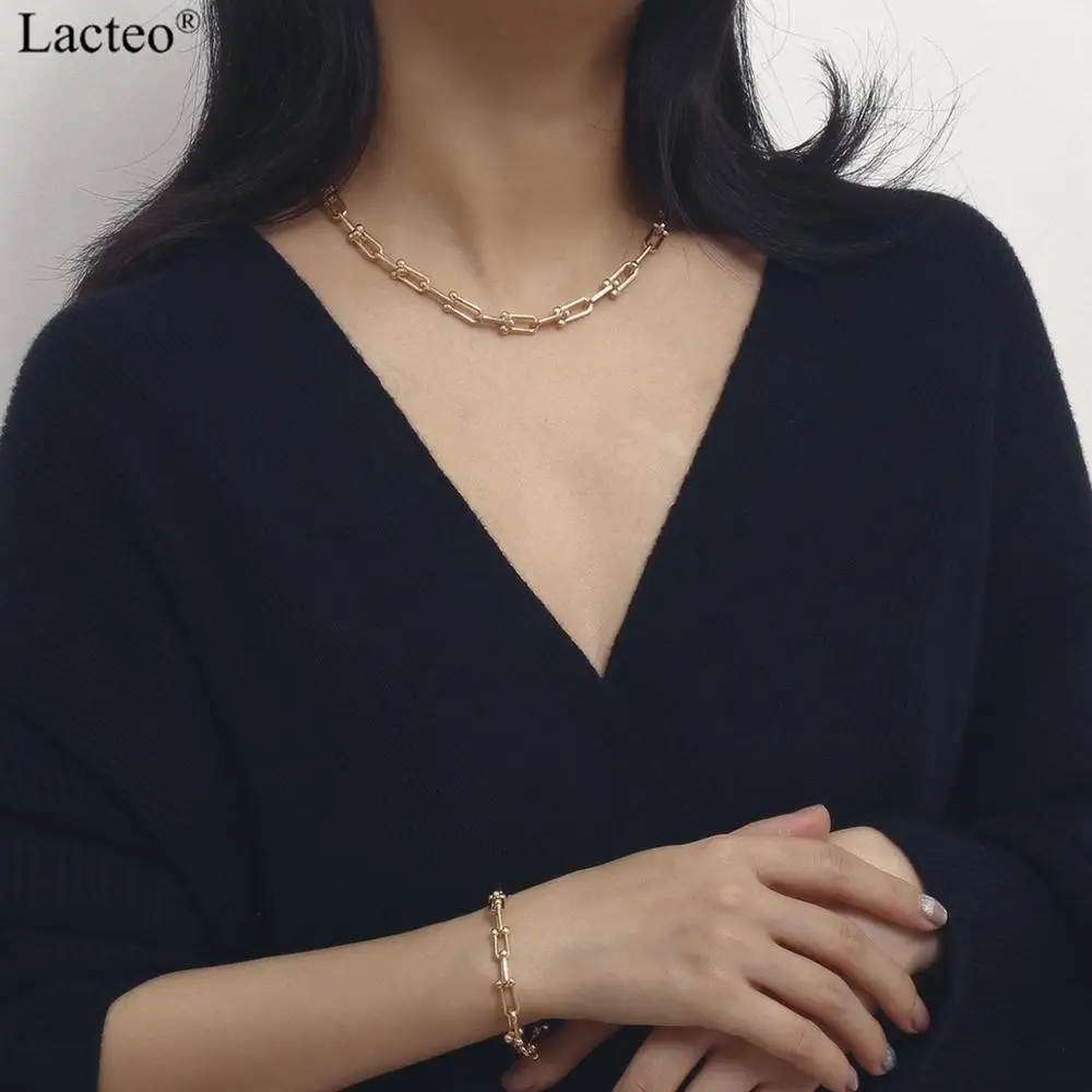 

Lacteo Punk Round Beads Chain Choker Necklace for Women Hip Hop Cross Hollow Chain Charm Necklace Statement 2019 Fashion Jewelry