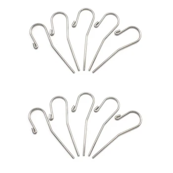 

10Pcs/Set Dental Root Lip Tester Hooks Pull Accessories Oral Canal Stainless Steel Denture Instrument Teeth Locator