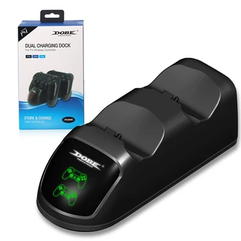 

Fast Charging For PS4 Game Handle Dock Dual Controllers Charger Charging Station Gamepad Stand Holder Base For PS4/Pro/Slim