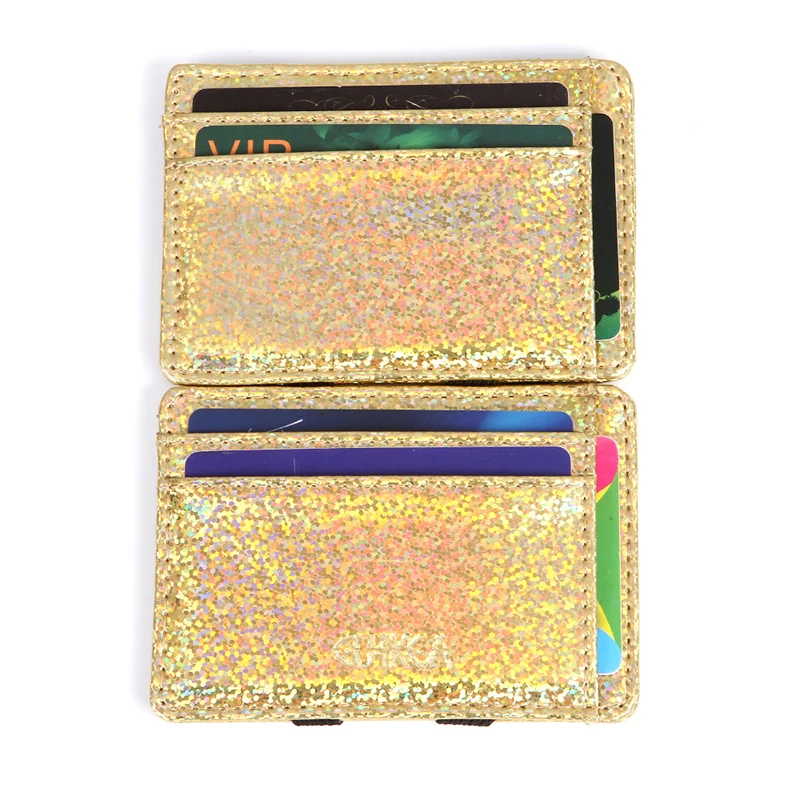 Ультратонкий мужской кредитный держатель для карт, волшебный дорожный кошелек, многофункциональный кошелек для карт, кошелек для денег, карман, 677
