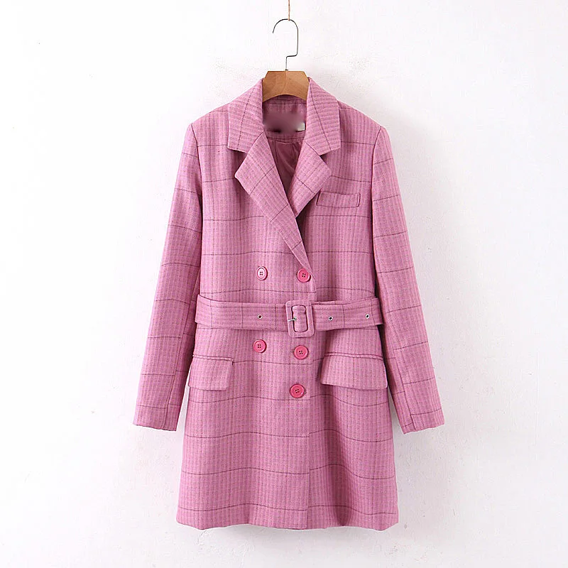 

A Generation of 2019 Korean-Style Popular Mid-length Suit Wool Woolen Cloth Coat Women's Entity