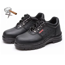 Мужская зимняя защитная обувь со стальным носком; мужские уличные противоскользящие стальные прокольные строительные ботинки; Рабочая обувь