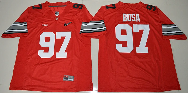 Ohio State Buckeyes Joey Bosa 97 Diamond Quest-белый размер S, M, L, XL, 2XL, 3XL ДЖЕРСИ