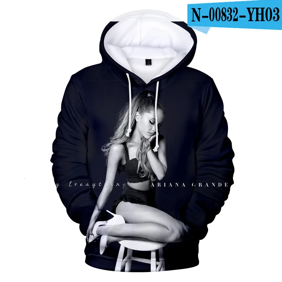 Ariana Grande толстовка толстовки мужские и женские толстовки размера плюс 4XL модная одежда - Цвет: Istyle