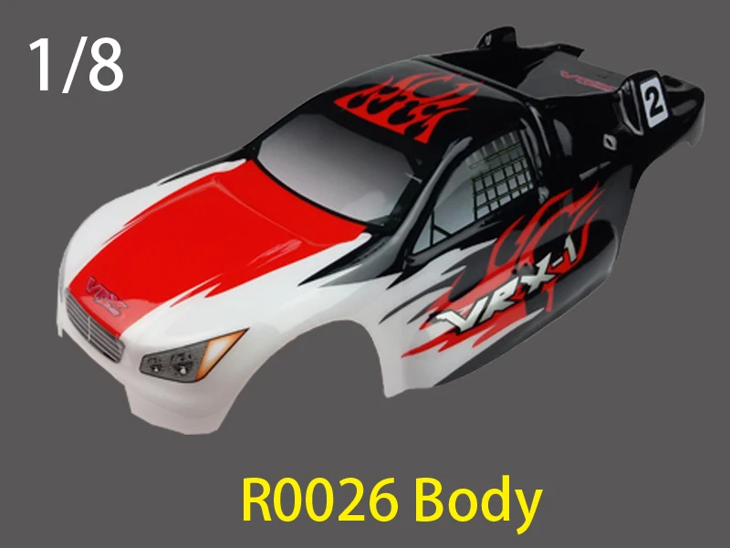 1/8 1/10 Масштаб RC окрашенный MT грузовик кузов HPI Savage X4.6Flux F4.6 VRX HSP Redcat losi FS kyosho Tamiya T maxx E-MAXX jraxxas cc01 - Цвет: R0026  1-8