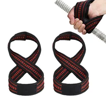 Figure 8 Weight Lifting Straps DeadLift Wrist Strap for Pull-ups Horizontal Bar Powerlifting Gym Fitness Bodybuilding Protection
