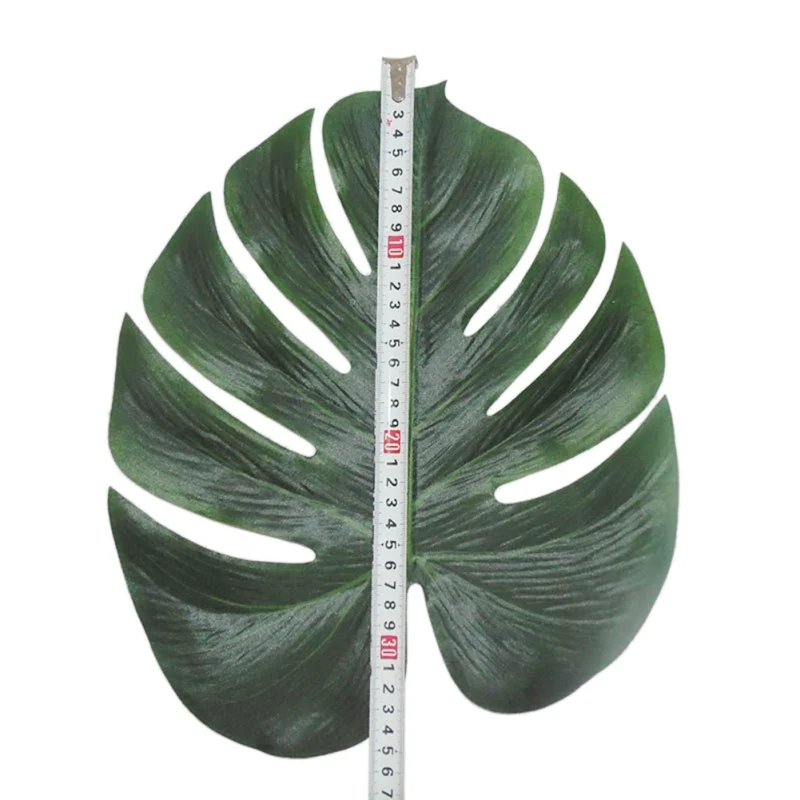 12PCS Simulation Turtle Back Leaf Artificial Plant Silk Cloth Tape False Leaf Home Decoration Craft simulation turtle back leaf