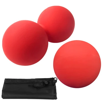 

Outdoor Pilates Yoga Balls Set Double Peanut Ball Fascial Tissue Treatment Massage Fitness Exercise Muscle Therapy Balls Set