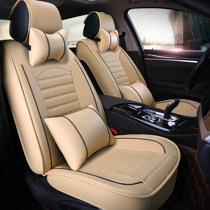 

WLMWL Universal Leather Car seat cover for BMW f30 f10 e46 x5 e70 x1 x3 e39 x5 x4 f11 all models car styling auto Cushion