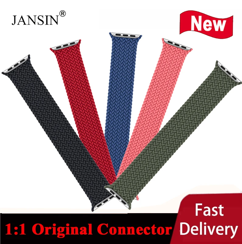 

1:1 Braided Solo Loop Strap For Apple Watch Band 42mm 38mm Bracelet Belt Strap for Apple Watch 6 5 4 SE 44mm 40mm Fabric Bands