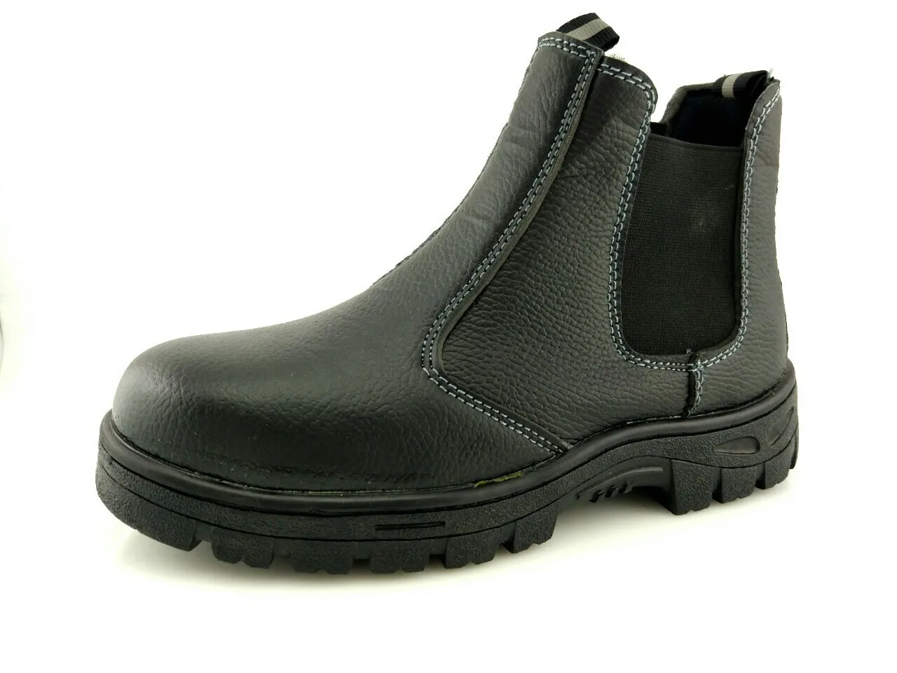 

Wholesale Small Half Boots Slip-on Elastic Gusset Safety Shoes Smashing Anti Puncture Hight-top Safe Protective Shoes