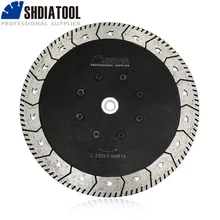 SHDIATOOL – disque de meulage pour coupe diamant M14, lame double pour couper, affûter, granit, marbre, béton, 9 "/230mm, 1 pièce