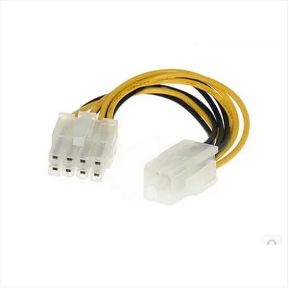Настольный компьютер питание cpu 4pin до 8pin кабель