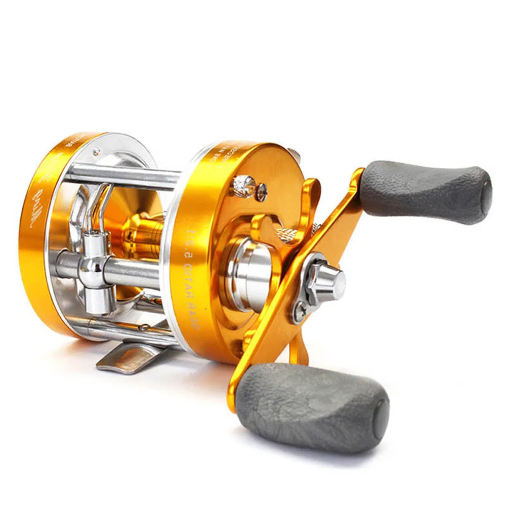 Металлический Барабан рыболовная Центробежная катушка Механический Двойной