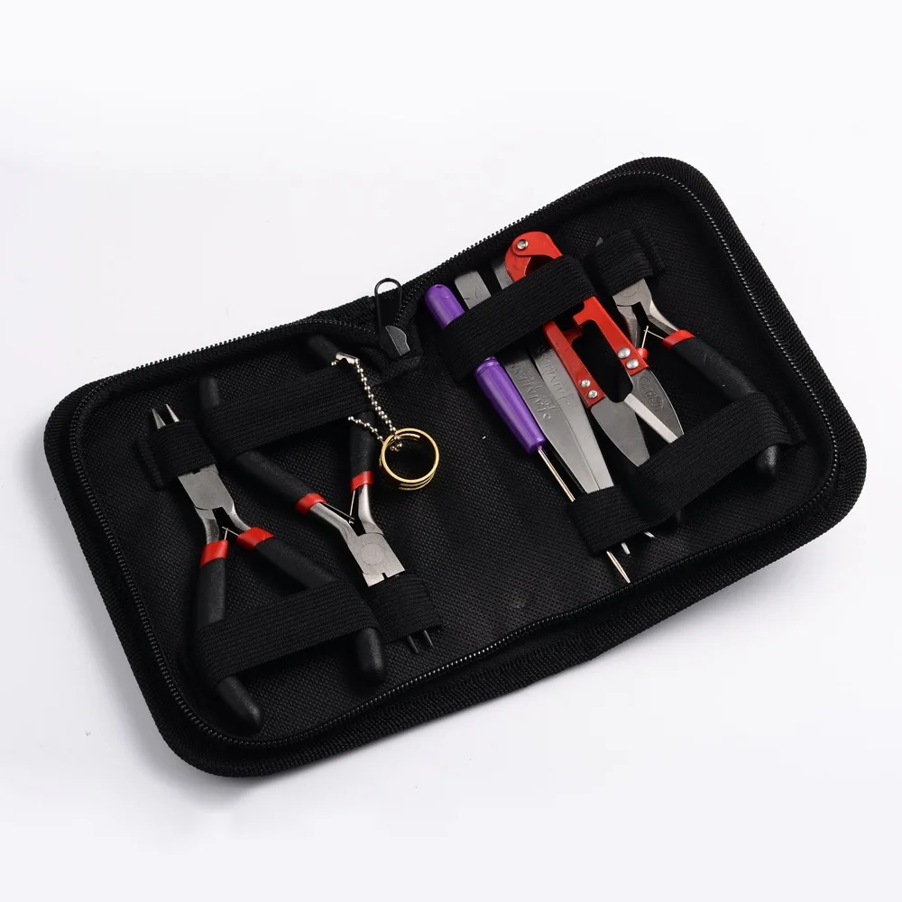 

8pcs/Set Hardware Tools Tweezers Scissors Pliers For Jewelry Making DIY Handmade Tools Kit