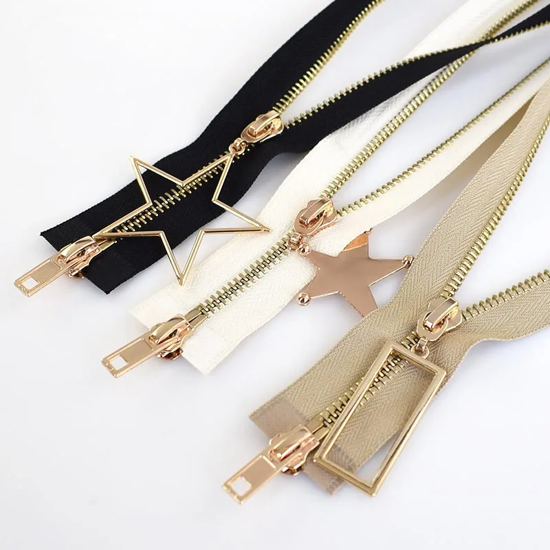 Meetee 5# Двойные ползунки Металлические молнии открытый конец DIY молния для шитья пуховик пальто молния аксессуары для одежды