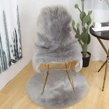 

Yooap alfombra Faux Fur Rug Comfortable Sheepskin Style Useable Soft Wool Blanket for Bedroom Throw Sofa Floor