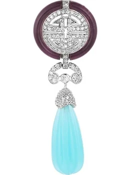 

Jay VI pendant with aquamarine, amethyst and cubic zirconia