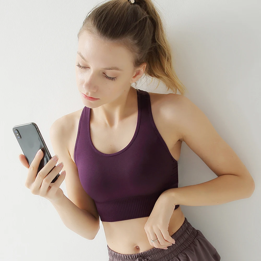 BOKAMODA женские спортивные бюстгальтеры супер эластичные без стального кольца