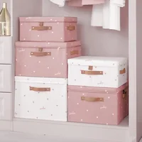 Clothes Quilt Storage Box With Lids Large Capacity Fabric Folding Cloth Organizer Closet Organizer Book Toys Blanket Storage Box 1