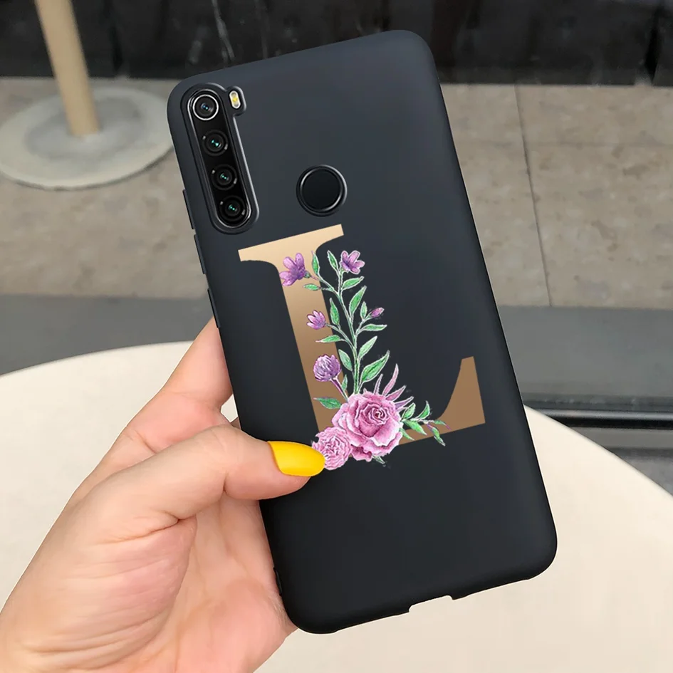 Cho Ốp Lưng Para Xiaomi Redmi Note 8 T 8 T Ốp Lưng Silicone Mềm In Điện Thoại Bao Da Cho Redmi Note 8 Pro Note8T Ốp Lưng Fundas Chữ Cái xiaomi leather case cover