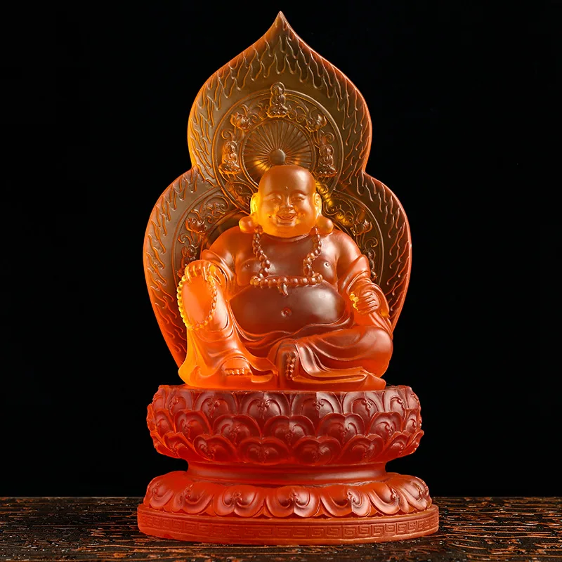 

The Spot Supply of A Trumpet-shaped Tibetan King Bodhisattva Pharmacist Buddha Miele Buddha Imitation Glass Buddha Ornaments