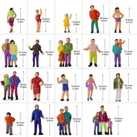 Ho 1:87 Scale Painted Figures ABS Model People Diorama Railway Train Layout Architecture Building Landscape Park Decoration 1
