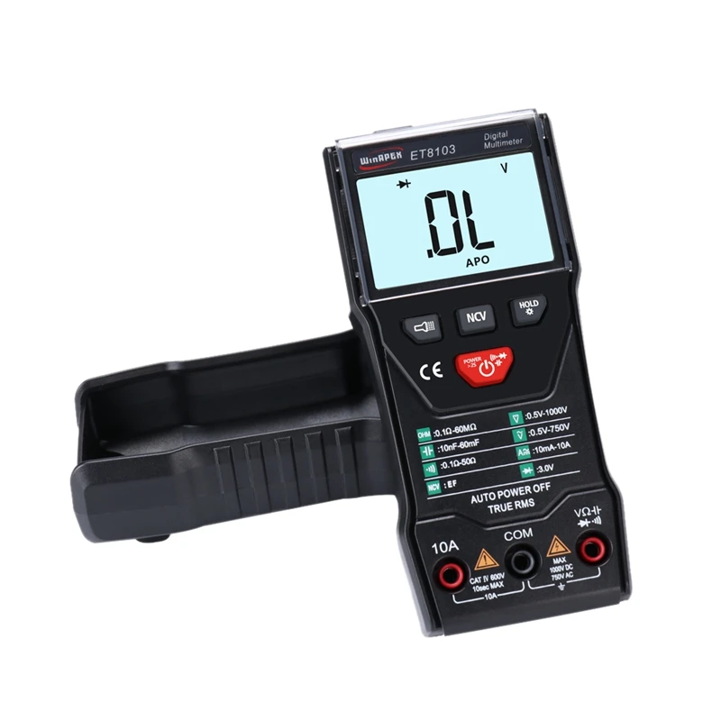 BMBY-Winapex Et8103 цифровой мультиметр тестер 3 5/6 мини мультиметр Ac Dc 6000 True Rms цифровой вольтметр 1000 в 10 А Карманный мульти