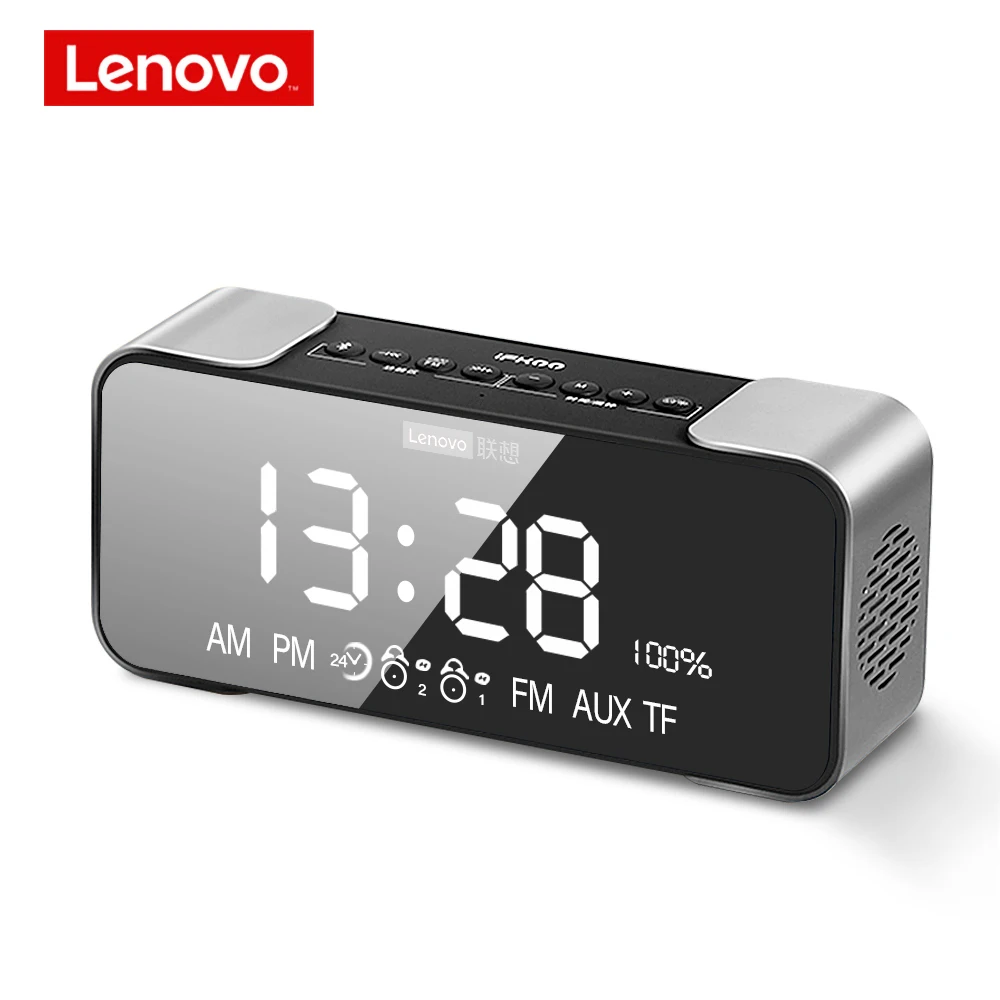 Lenovo L022 Bluetooth speakers portable wireless speakers Subwoofer speakers bluetooth 5.0 LED Alarm clock TF card AUX speakers Lenovo L022 Bluetooth speakers portable wireless speakers Subwoofer speakers bluetooth 5.0 LED Alarm clock TF card AUX speakers