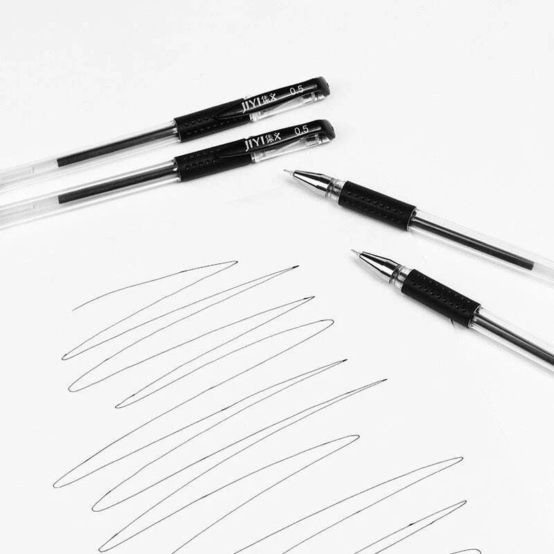 20 teile/satz Gel stift 0,5mm Kugel/Nadel Feder blau schwarz rot Tinten stange für Griff Gel Stift Nachfüllung Schul büro Schreibwaren – Detail 5