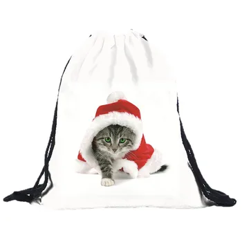 

Maison Fabre Bag Drawstring Bag Unisex Printing Backpacks 3D Cat Printing Bags Drawstring Backpack Packet Cute Drawstring Bag