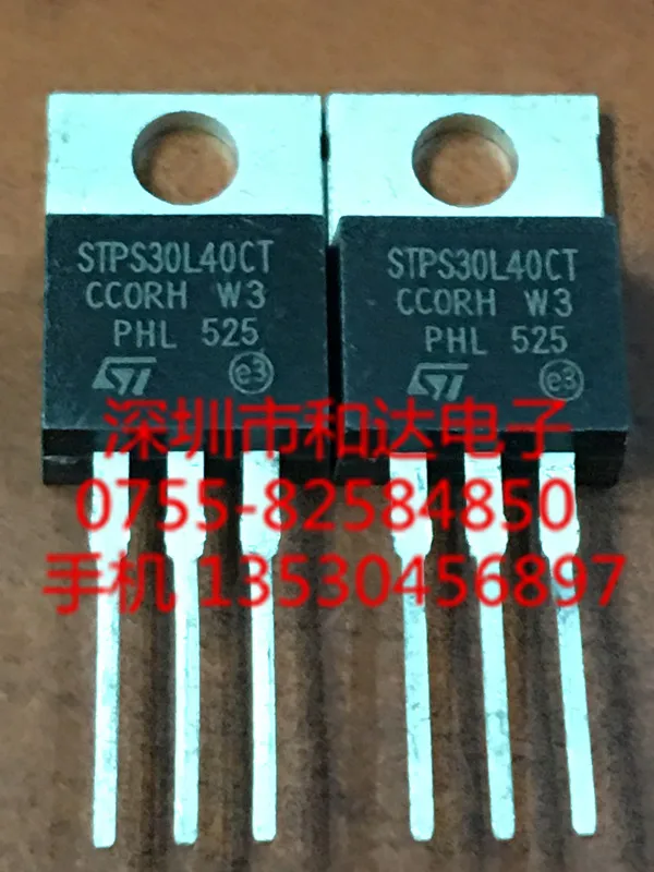 

STPS30L40CT TO-220 40В 30A